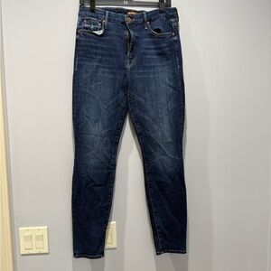 MOTHER  looker Jean high waisted Dark Blue Skinny Jeans